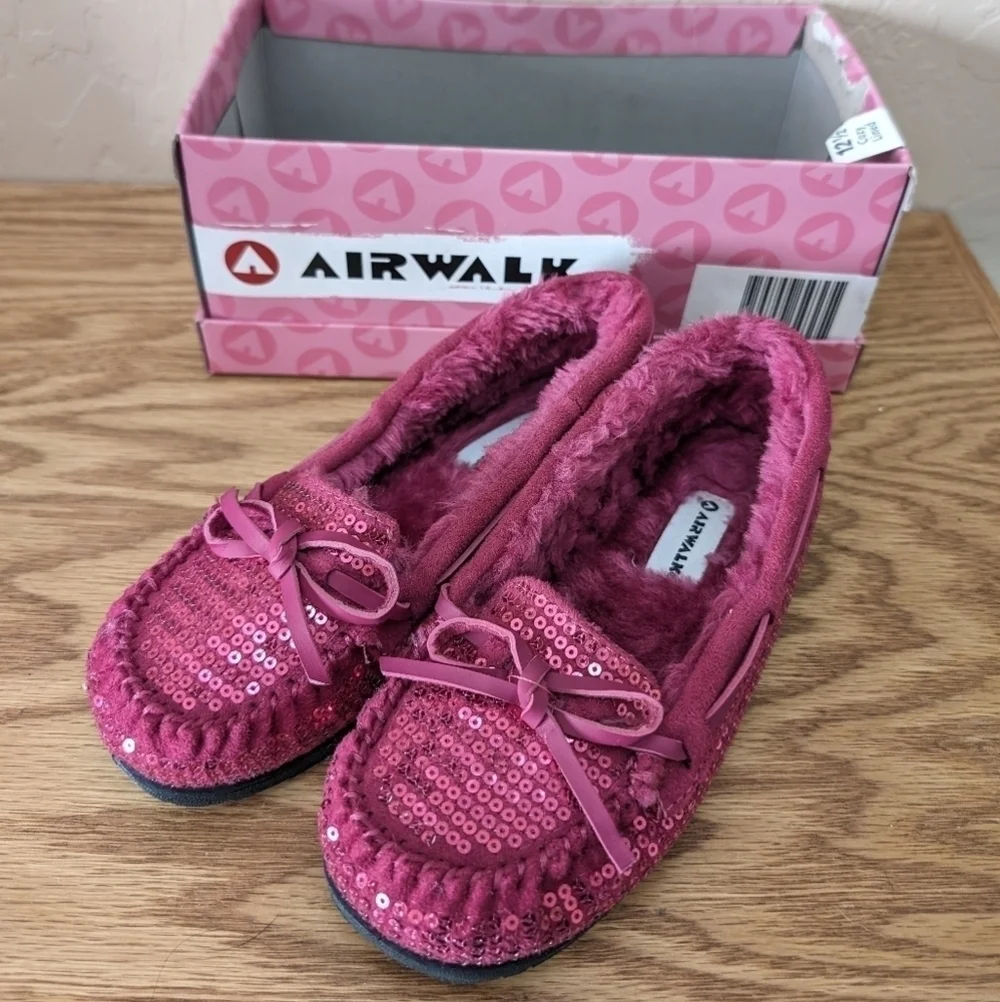 Airwalk Flurry Flocon Pink Sequin Slippers